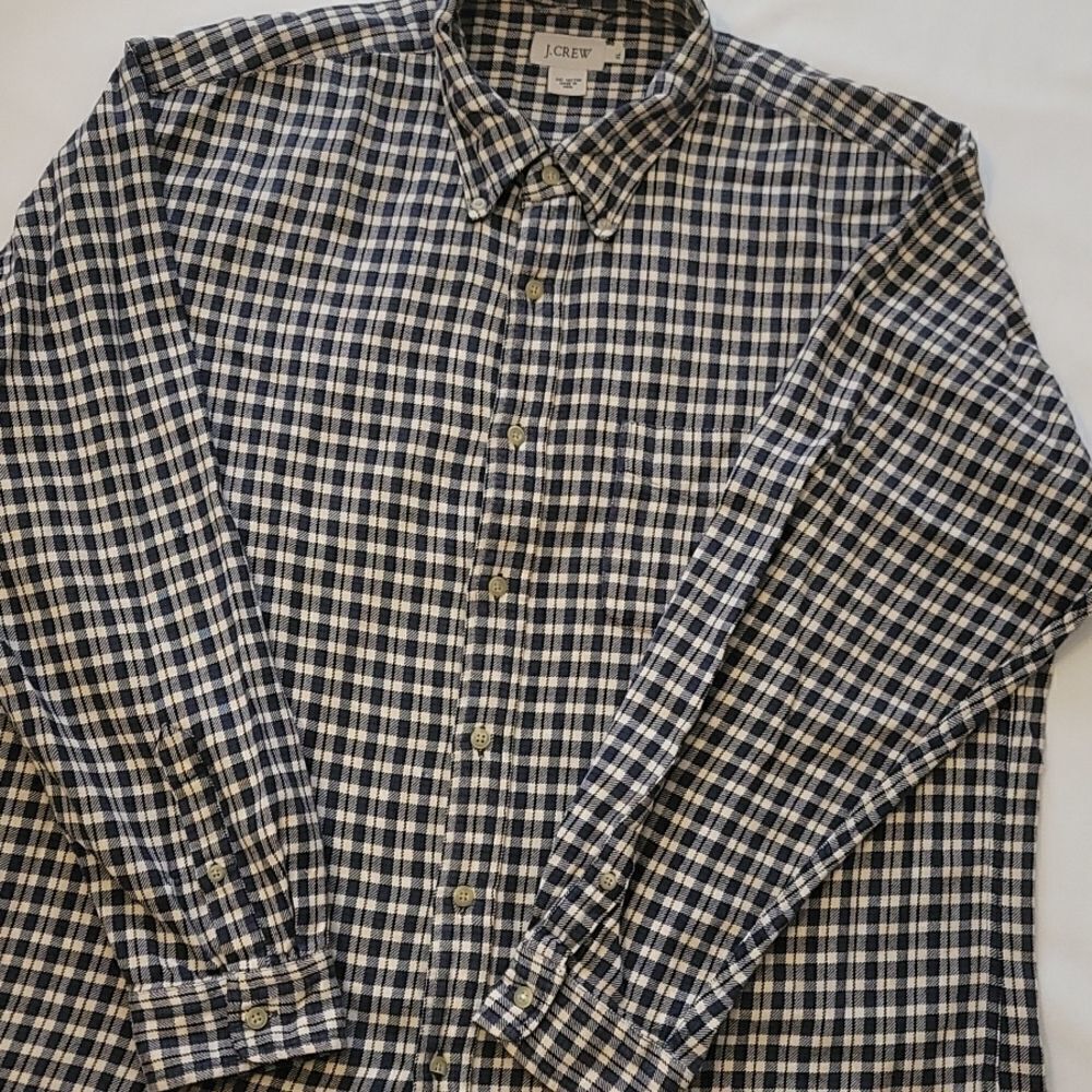 J. Crew‎ mens plaid shirt size large.